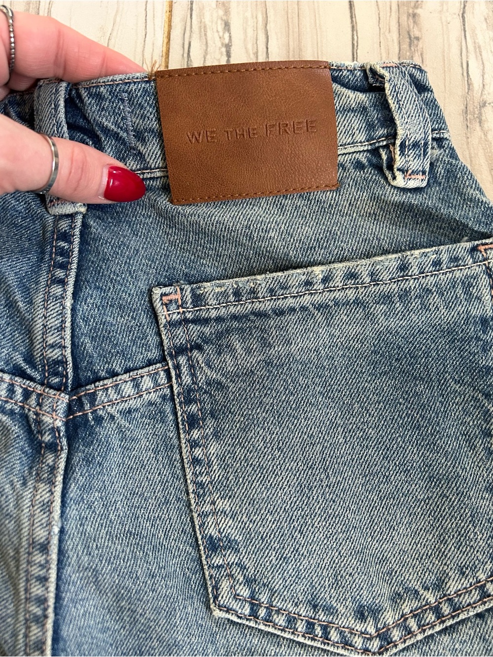 NWT We The Free Tinsley Baggy High-Rise Jeans in Hazey Blue - Picture 15 of 15